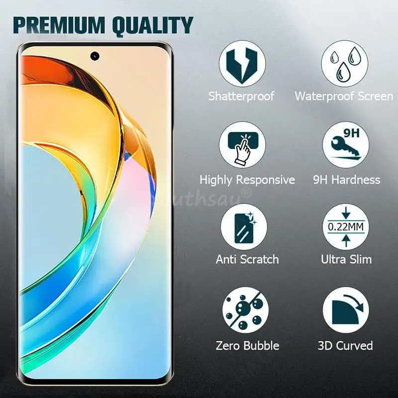 Para Honor X9b vidrio 3D pantalla curva vidrio Honor X9b X9a vidrio proteger pantalla lente película Honor X9b vidrio templado - imagen 2