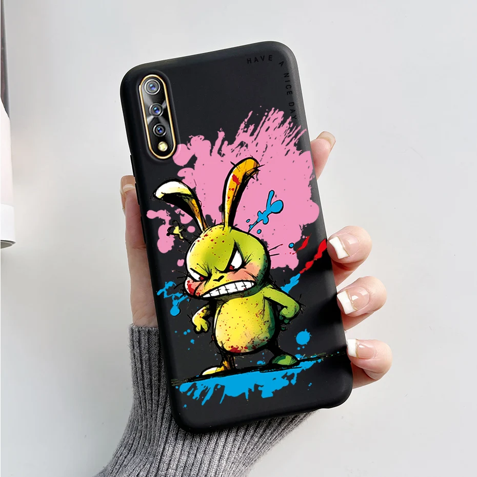Funda de teléfono para vivo S1 1907 V1913A, carcasa bonita de conejo y Panda a prueba de golpes, parachoques para Vivo V17 Neo, Z5 IQ00 855 - imagen 2