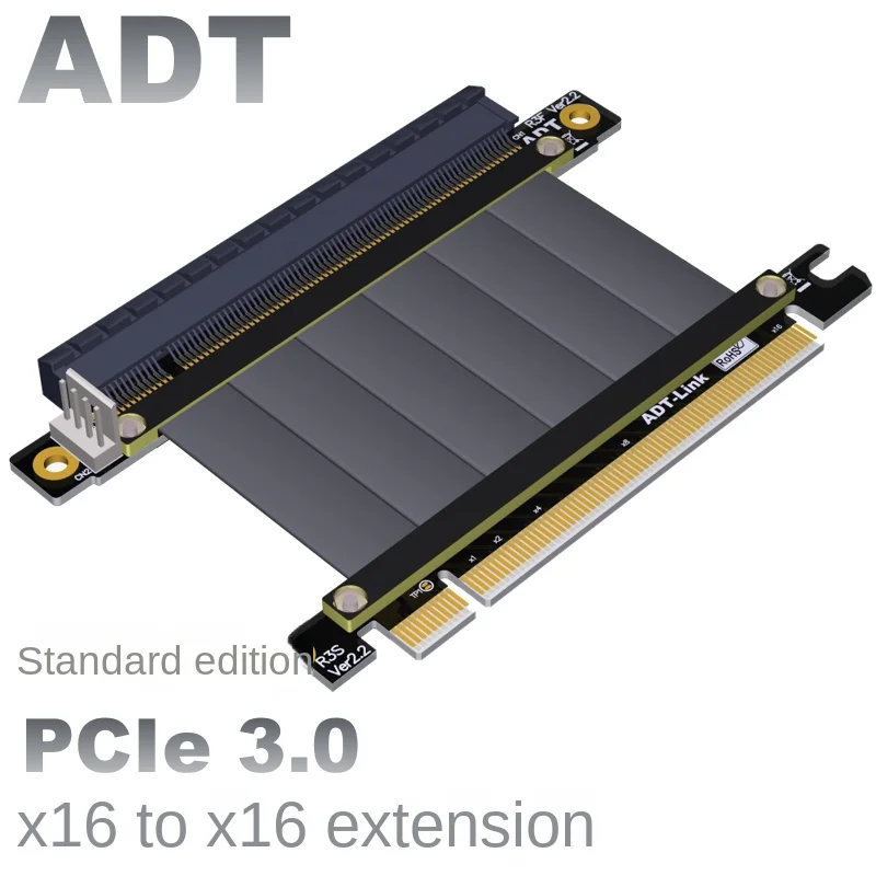 Cable de extensión de tarjeta gráfica PCI-E, 3,0x16, se coloca verticalmente en el chasis PCIe 16x