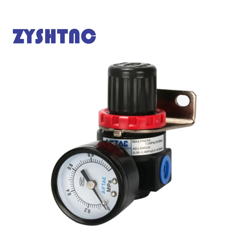 AR2000 G1/4 ''AR2000-02 Mini Control de alivio de presión de aire neumático regulador de compresor unidades de tratamiento accesorio de calibre de válvula - imagen 5