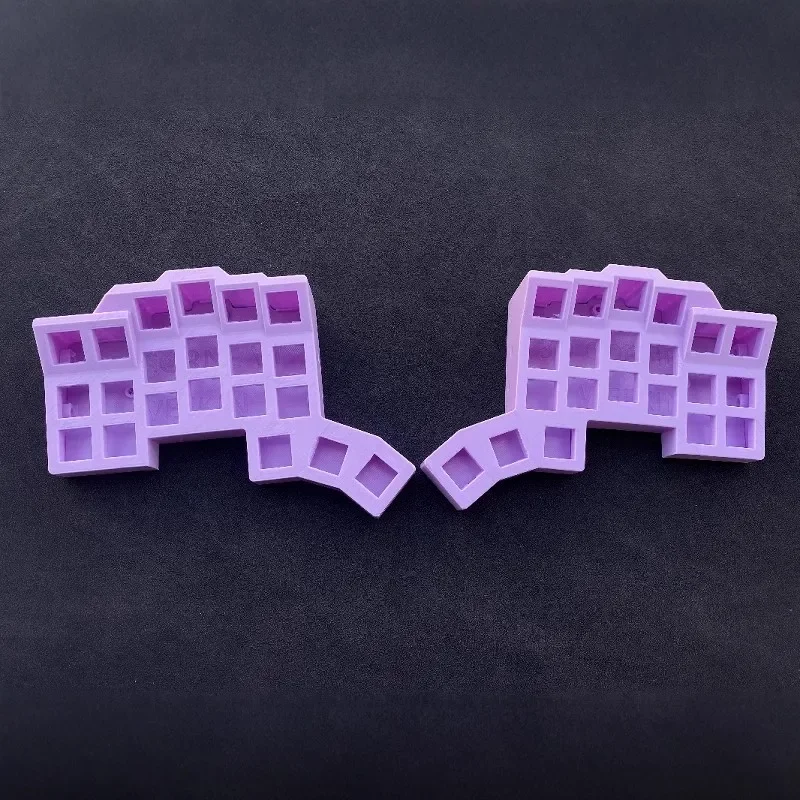Kit de teclado mecánico dividido inalámbrico Corne, teclado mecánico dividido monomodo personalizado 3D 2,4G, compatible con ergonomía VIAL - imagen 4