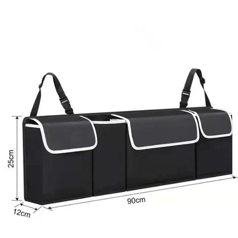 Organizador de maletero de coche, bolsa de almacenamiento para asiento trasero, organizadores Oxford multiusos de alta capacidad para respaldo de asiento de coche, Interior de automóvil - imagen 4