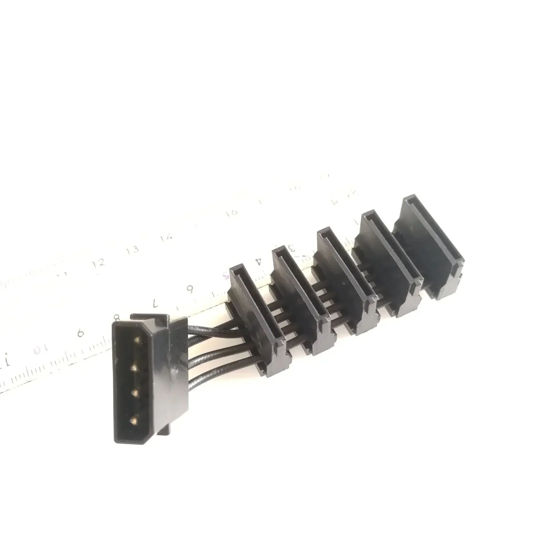Cable de fuente de alimentación ATX de 10cm para ordenador de escritorio, divisor SATA de 1 a 5, D, 4 pines, IDE Molex, 18AWG - imagen 4