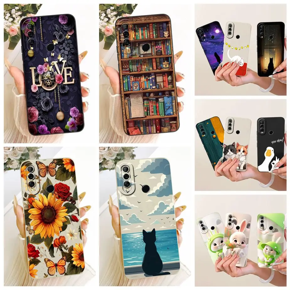 Para Huawei Y9 Prime 2019 funda nueva caramelo pintado Linda funda de dibujos animados suave TPU funda de teléfono para Huawei Y9s Y 9 Prime 2019 Fundas bolsas
