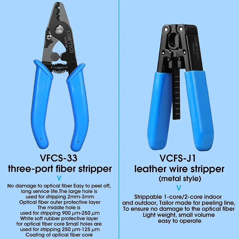 Kit de herramientas de fibra óptica FTTH con cuchilla de fibra AUA-7S -70 ~ + 10dBm AUA-MC7 3 en 1 Mini potencia óptica 10mw medidor localizador Visual de fallos - imagen 5