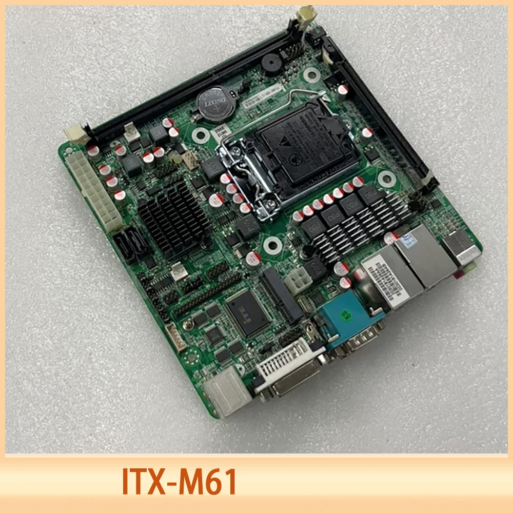 Placa base de control industrial con puerto Ethernet gigabit dual LGA1155 ITX-M61