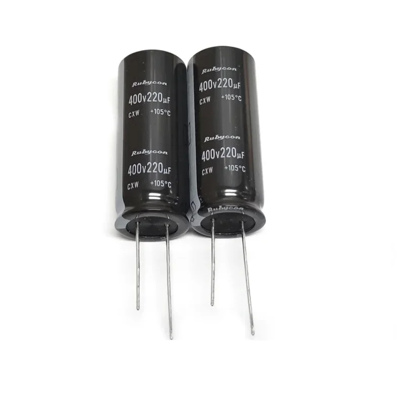Rubycon-condensador electrolítico de aluminio, 400V220UF, CXW, 18X45, 400CXW220M, 220 uf, 400V, 400V220 uF, 2 piezas