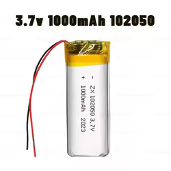 Baterías de polímero de litio de 102050 mAh, batería Lipo recargable de 1000 V para navegador GPS, DVD, Mp3/mp4, equipo de belleza médica, 3,7