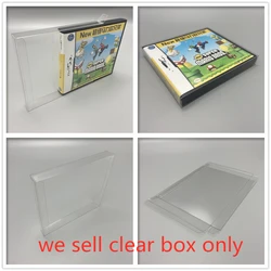 Protector de caja PET para iQue New Super Mario Bros, 10 unidades Cajas de colección transparentes para Nintendo NDS, carcasa de juego, vitrina transparente