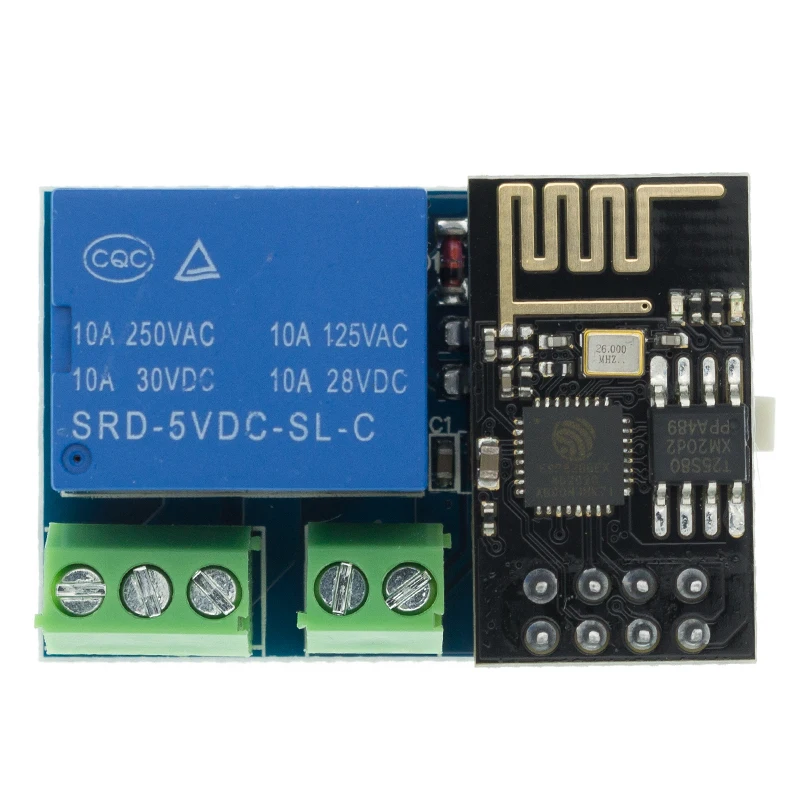 Módulo de relé WiFi ESP8266 ESP-01 ESP-01S 5V, interruptor de Control remoto en casa inteligente, aplicación de teléfono, módulo WIFI inalámbrico para ARDUINO - imagen 5