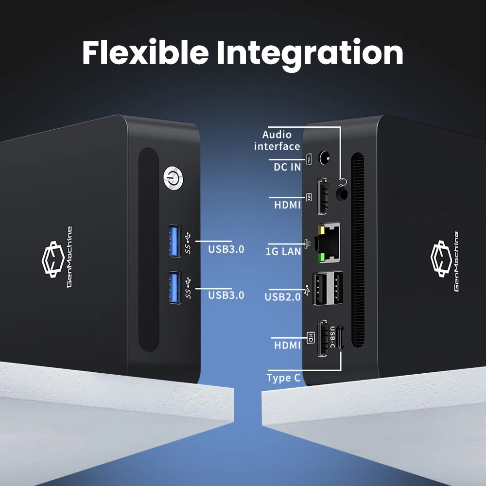 Computadora Pc Gamer 4,3 GHz 15W Dual HDMI LAN WIFI6 Oficina DDR4 NVMe Computadora Mini PC AMD Ryzen 5 5675U, 6 núcleos 12 hilos, 2,30 GH - imagen 4