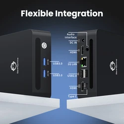 Mini Pc Ordenador Genmachine AMD Ryzen 5 4600U Mini Pc Windows 11 Ryzen Desktop 6C/12T 4,0 GHz perfecto para Streaming y Trabajo Diy