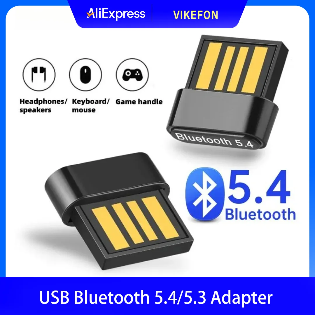 Adaptador USB Bluetooth 5,4 5,3, adaptadores Dongle inalámbricos, compatible con ordenador portátil para transmisores de Audio Windows 11/10/8,1