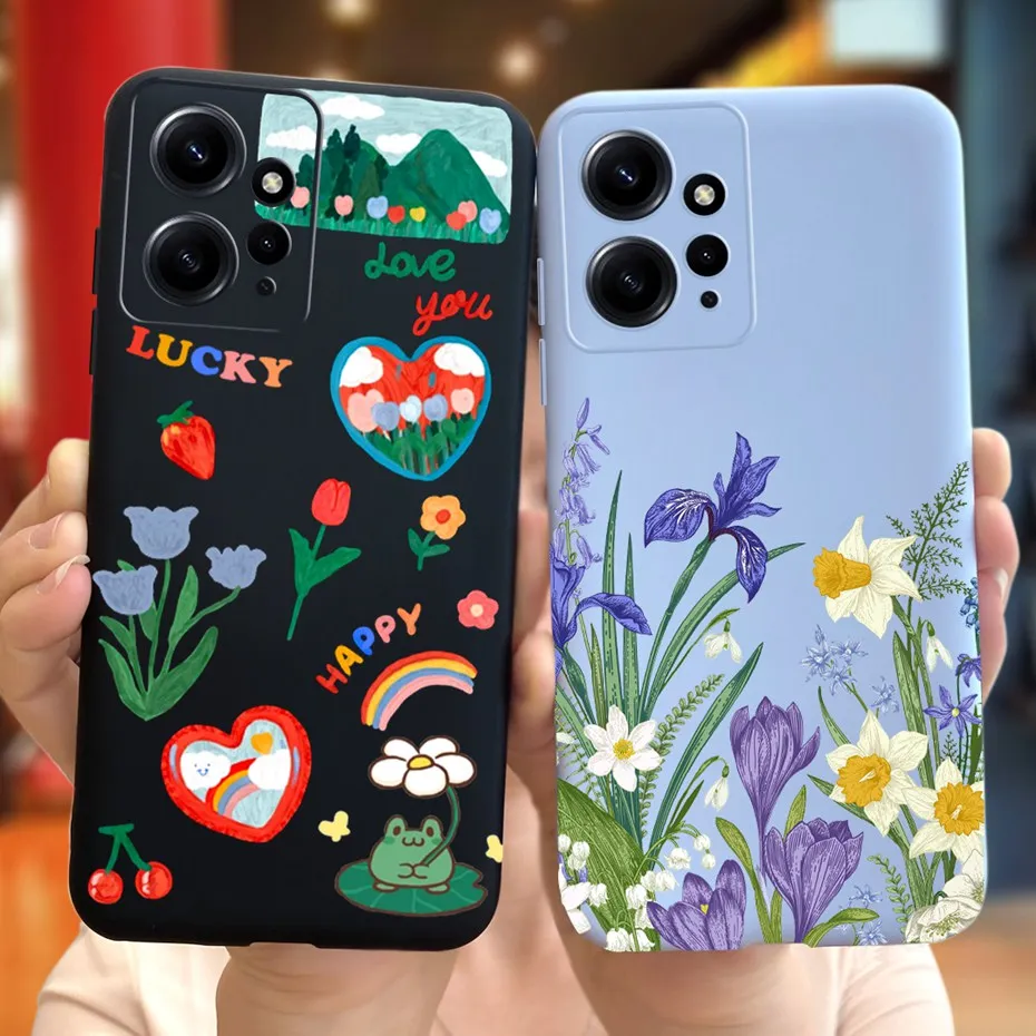 Funda de silicona suave para teléfono Xiaomi Redmi Note 12, 4G, diseño de moda, Color caramelo, para Redmi Note 12 Pro Note12 12Pro - imagen 4