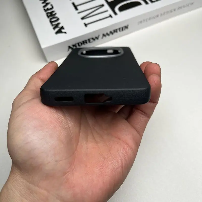 Para Xiaomi Redmi Note 14 Pro Plus funda dura de piel sintética delgada funda protectora trasera magnética para Redmi Note 14 13 Pro Plus shell - imagen 4