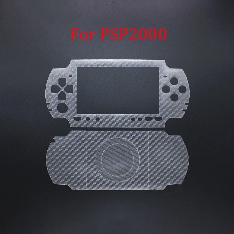 YUXI 1 Juego de película de fibra de carbono para Switch Lite NS Oled/PSP/PSV1000/2000/3000/PSPGO/PSPE1000 controlador pegatina de piel transparente - imagen 5