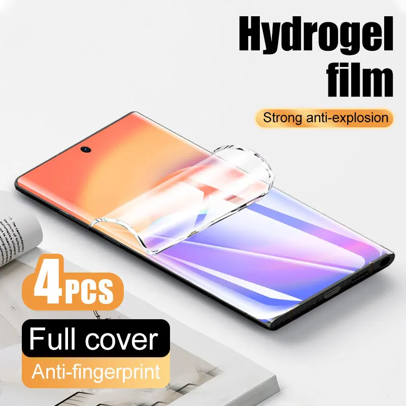 4 Uds. Película de hidrogel sin vidrio para Samsung Galaxy S24 S23 FE S25 Note 20 10 Ultra S21 S25 plus S10 Lite Protector de pantalla S10E