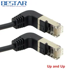 Cable de red Ethernet Cat 5e RJ45 en ángulo de 90°
