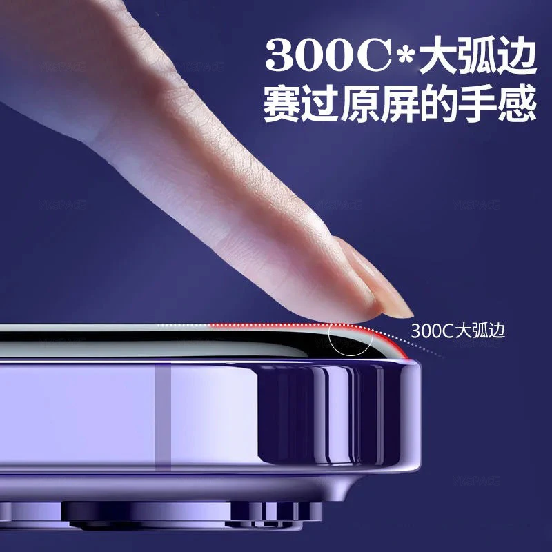 2 uds 300C 0,5 MM de espesor Anti espía privacidad vidrio templado para iPhone X XR XS 11 12 13 14 15 16E 16 17 Pro MAX Plus Protector de pantalla - imagen 5