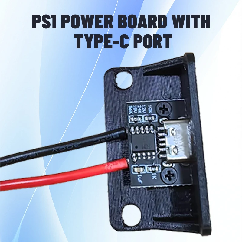 Placa de alimentación PS1, interfaz USB tipo C 15V/3A fuente de alimentación de repuesto Plug-and-Play para todos los modelos gordos