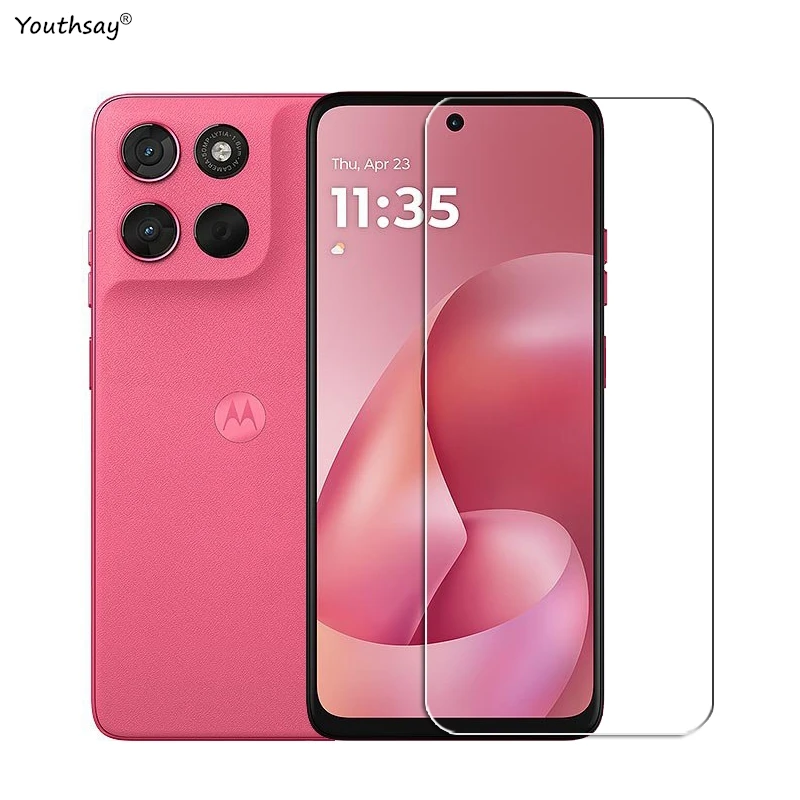 Verre Gule complet pour Motorola Moto G57 puissance verre trempé Moto G57 puissance protecteur d'écran Film d'objectif de téléphone Motorola G57 puissance - imagen 4