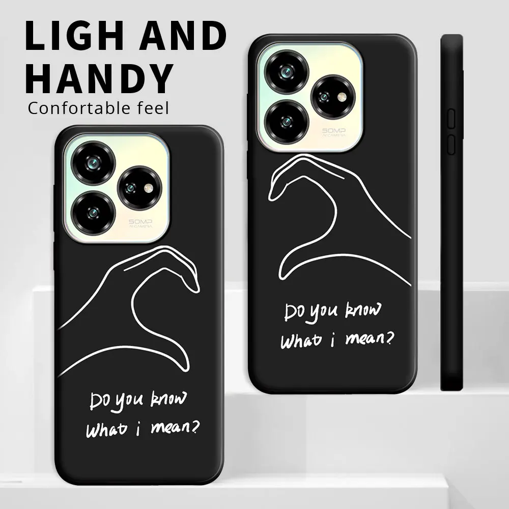 Para ZTE Blade V40S V60 4G funda de silicona suave a prueba de golpes TPU funda de teléfono para ZTE Axon 60 4G contraportada Fundas de dibujos animados de moda - imagen 4