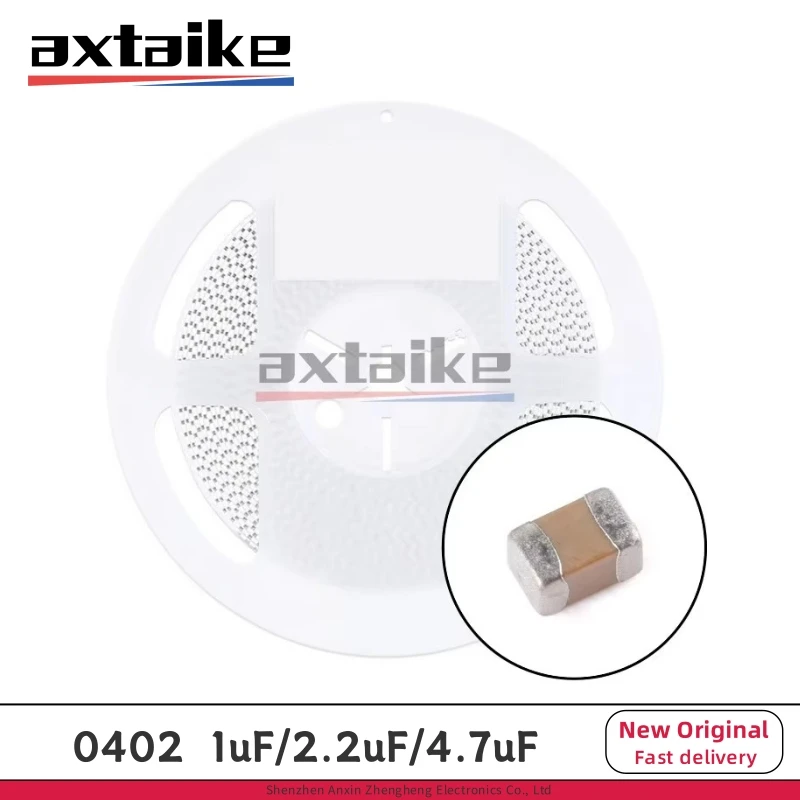 10Kpcs 1uF 2,2uF 4,7uF 0402 6,3V 10V 16V 25V 105K 225K 475K 475M X5R X7R 10% 1005 SMD condensador cerámico MLCC