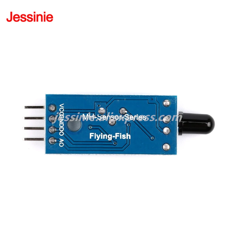 Módulo de Sensor de llama comparador LM393, placa de detección de fuente de fuego, receptor infrarrojo IR, bloque de construcción electrónico DIY, 10 Uds./1 ud. - imagen 4