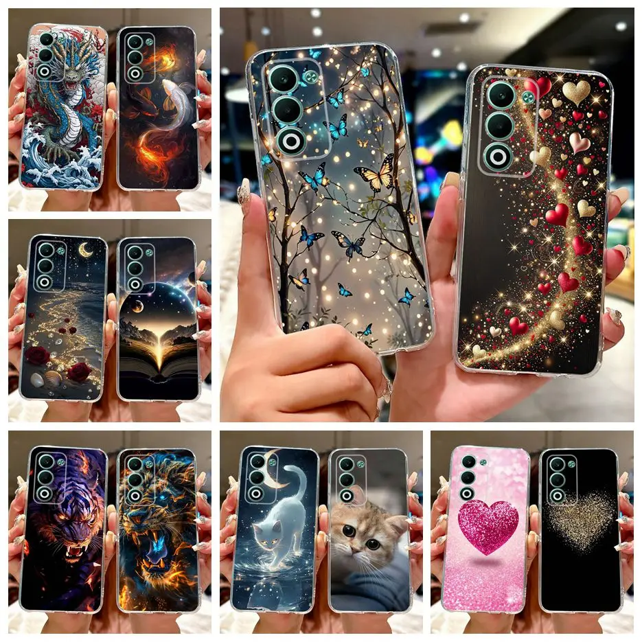 Para Oppo A5 5G 2025 funda CPH2735 nueva funda pintada de lujo funda de teléfono de silicona suave para Oppo A5 Pro A5Pro OppoA5 5G Fundas parachoques