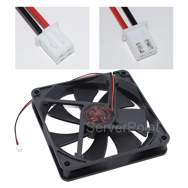 Ventilador de servidor de 2 cables para Yate Loon, nuevo, D14SH-12, DC 12V, 0.70A, 140x140x25mm, envío gratis - imagen 4