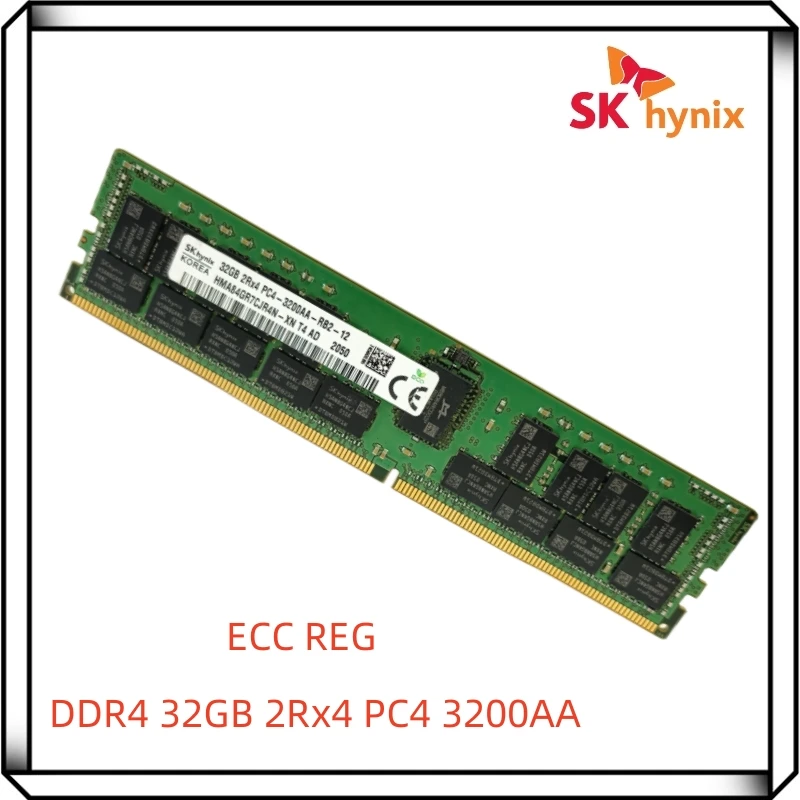 SK Hynix DDR4 32GB 3200A 2RX4 PC4 3200MHz ECC REG RDIMM 32G Memoria RAM de servidor