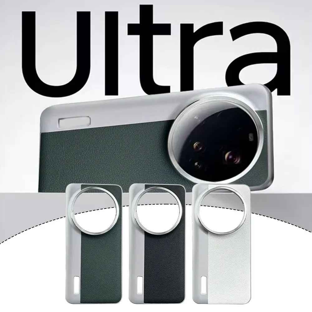 Funda de teléfono de cuero liso ultrafina para Xiaomi 15 Ultra 15Ultra 5G, cubierta de protección completa para cámara a prueba de caídas, lente de Metal - imagen 3