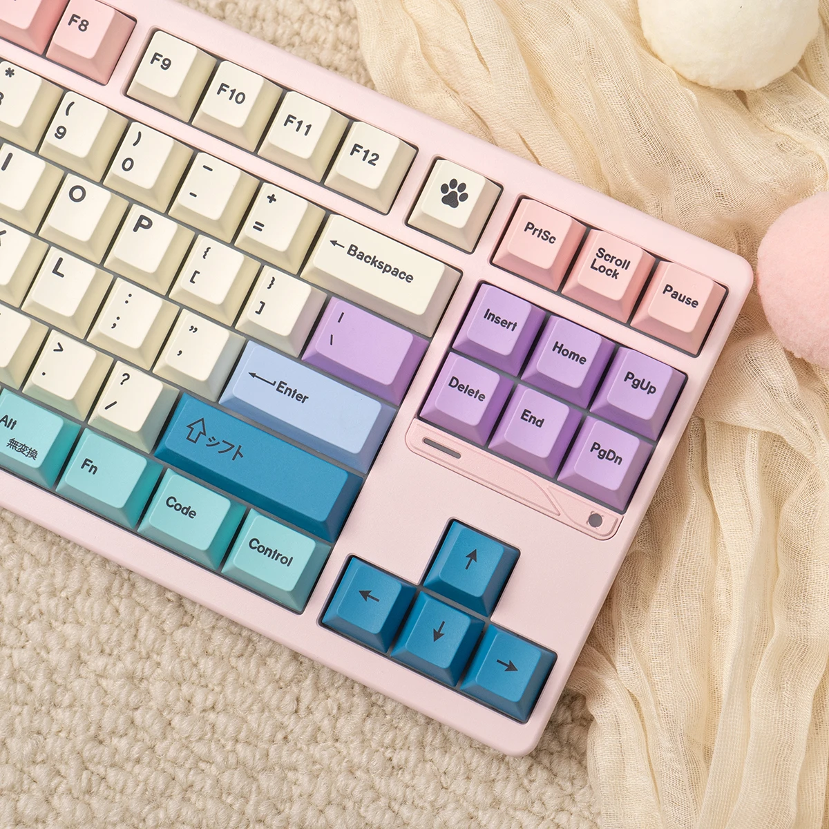 Teclas Fairy R2 de 143 teclas, teclas Cherry Profile Dye-Sub PBT, juego grande para teclado mecánico Mx Cherry Switch, tecla de entrada ISO - imagen 5