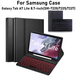 Samsung Galaxy Tab A7 Lite Funda con Teclado Protectora Antigolpes