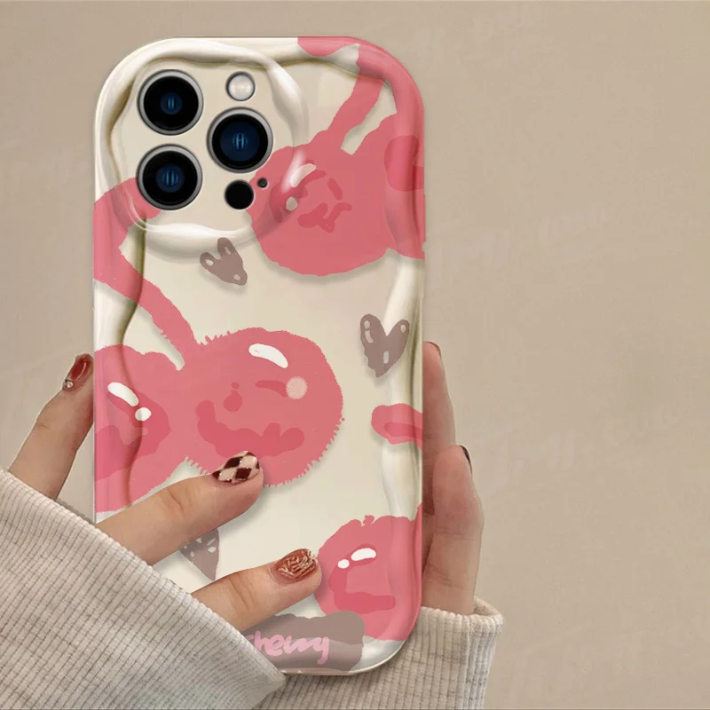 Funda de silicona transparente para iPhone, carcasa con forma de fresa, fruta naranja, onda 3D, 15, 14, 13, 12, 11 Pro Max, X, XR, XS, 8, 7, 6, 6S Plus, SE, 2020 - imagen 3