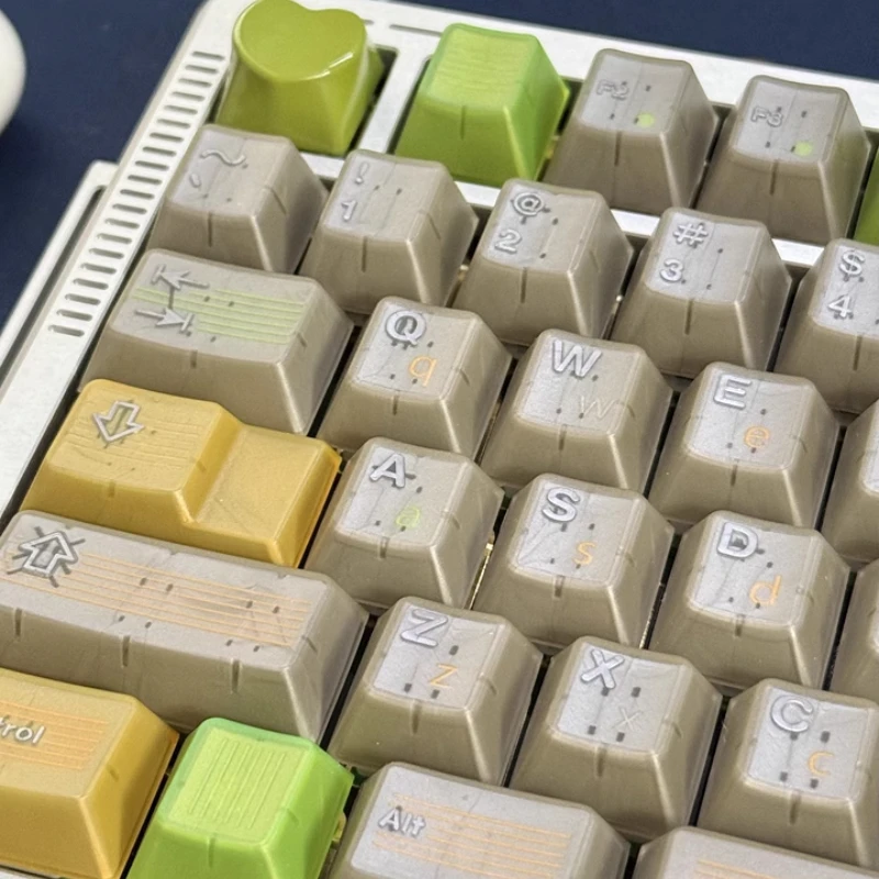 Juego de teclas con tema de ansiedad lineal, teclas PBT ABS Cherry Profile personalizadas originales hechas a mano para accesorios de teclado mecánico - imagen 3