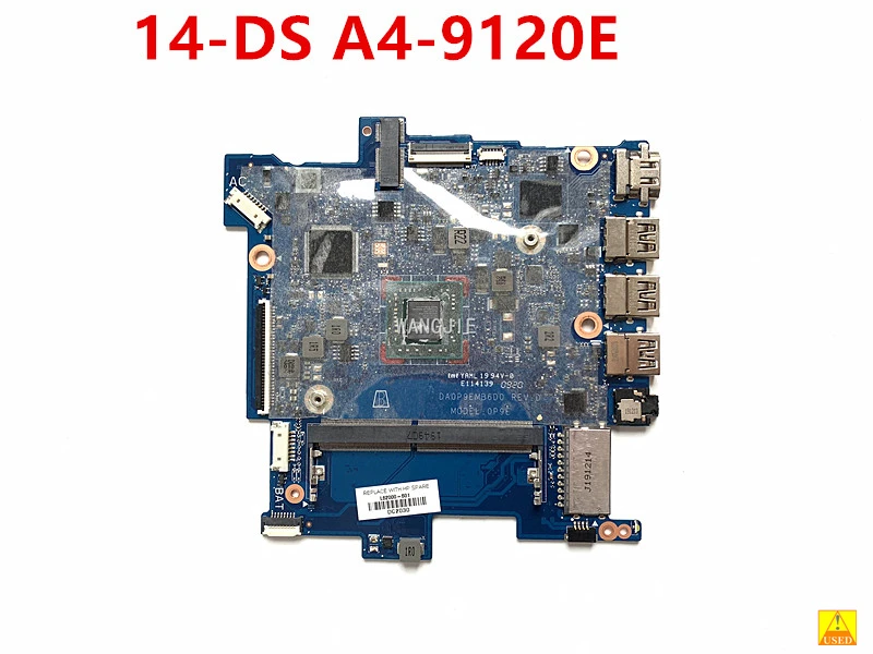 100% en funcionamiento para HP Stream 14-DS 14-DS0160NR placa base para portátil L62000-601 L62000-501 L62000-001 DA0P9EMB6D0 0P9E A4-9120E