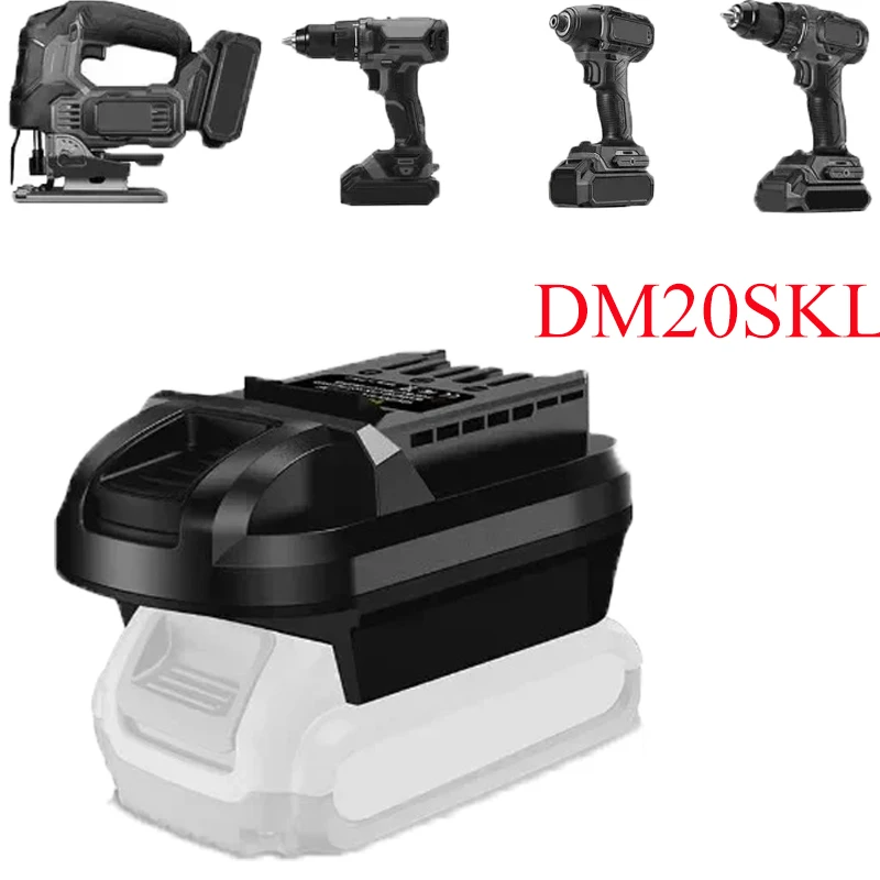 Adaptador de batería DM20SKL para SKIL PRW CORE 20V Convertidor de herramientas Compatible con baterías de iones de litio Dewalt 20V y Milwaukee 18V - imagen 2