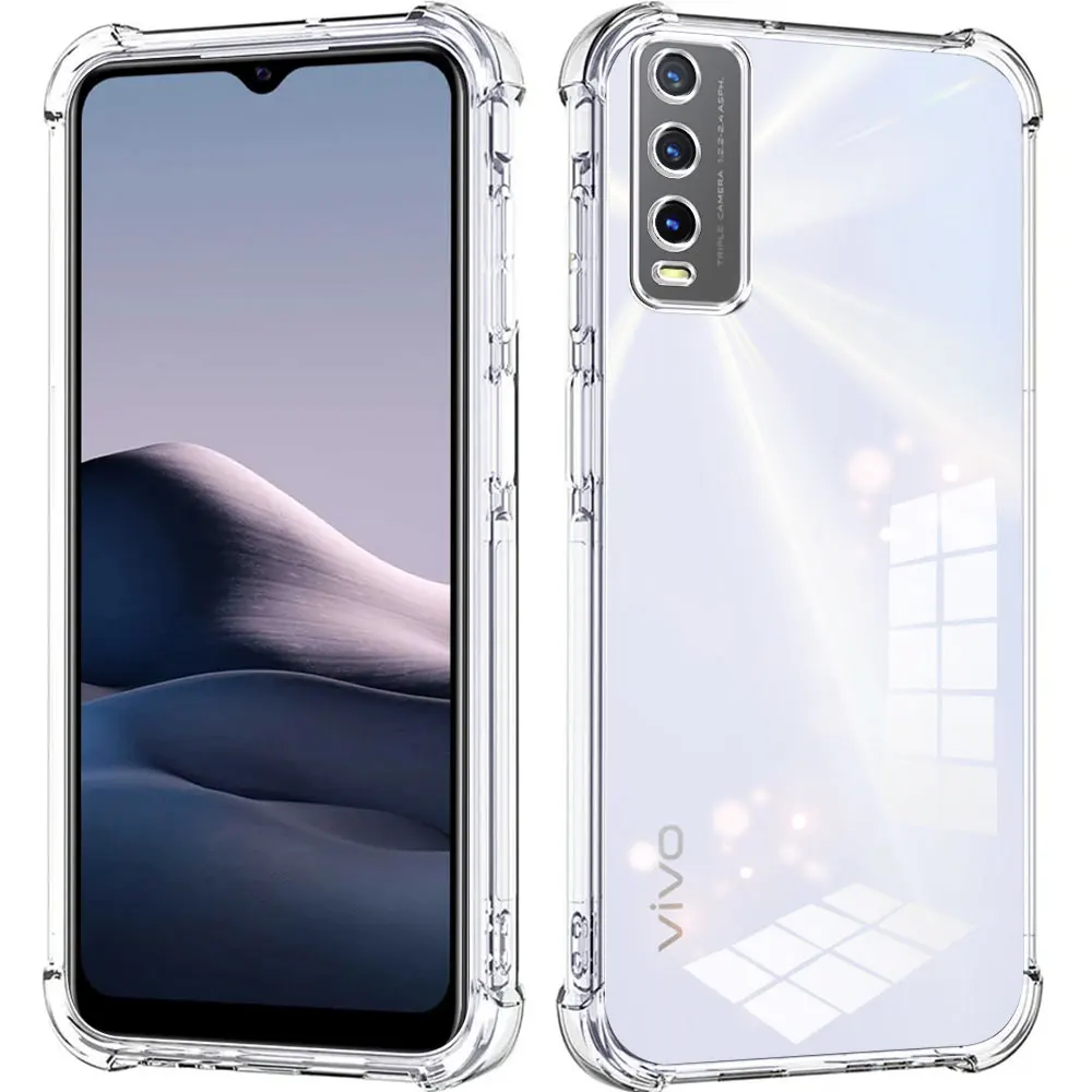Funda de teléfono para Vivo V2026 V2029, funda transparente de TPU suave de silicona, Airbag, parachoques a prueba de golpes para Vivo V2029, funda trasera - imagen 5