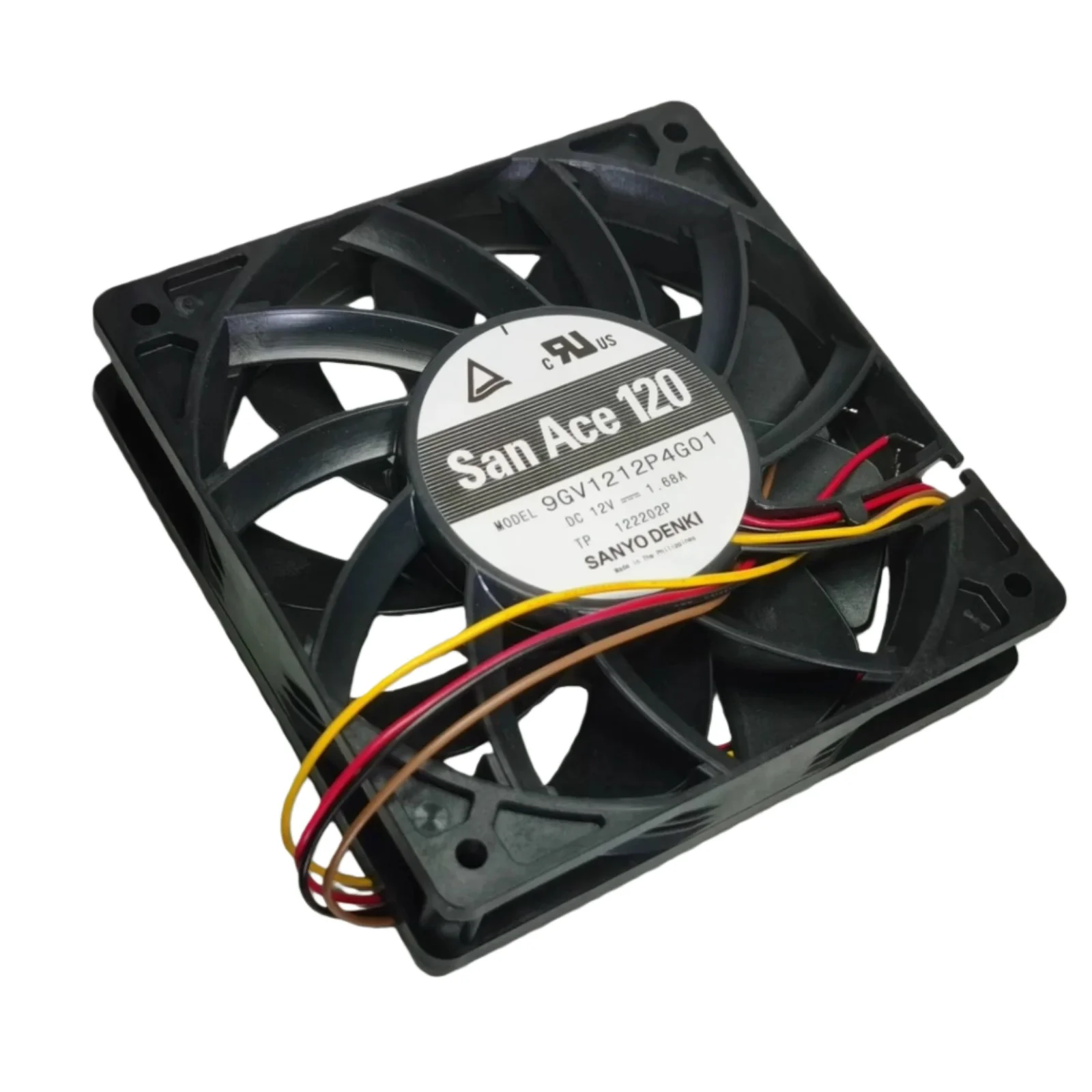 Para Sanyo 9GV1212P4G01 12V 1.68A 120x120x25mm PWM rodamiento de bolas ventilador de refrigeración CC 4 cables 5100RPM enfriador Industrial de alto flujo de aire - imagen 5