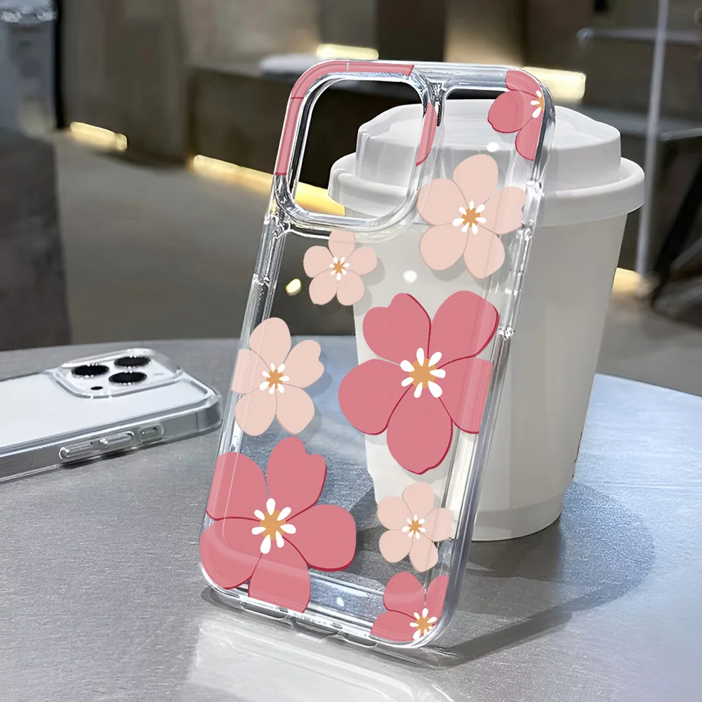 Funda de teléfono transparente Simple de lujo para mujer para iPhone 16/15/14/13/12/11 pro Max SE2020, funda transparente para iPhone 15 plus - imagen 5