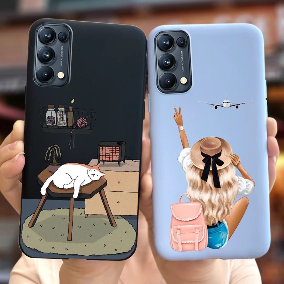 Para Oppo Find X3 Lite funda CPH2145 Linda funda de dibujos animados de moda funda de teléfono de silicona suave para Oppo Find X3 Lite Fundas 6,43 ''funda - imagen 4