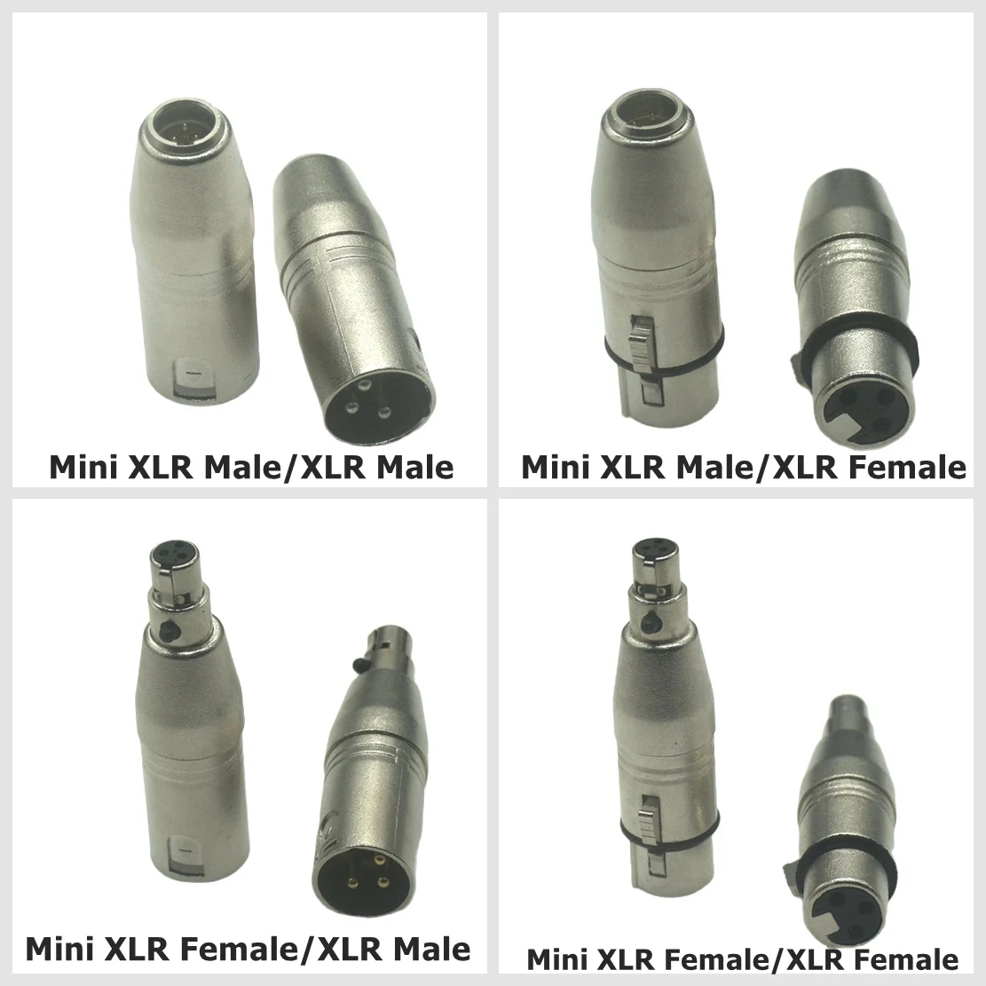 Adaptador Mini XLR 3 Pines Macho Hembra Micrófono - imagen 3