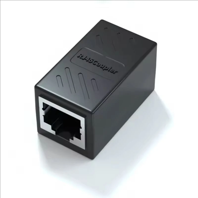 Puerto RJ45 hembra a hembra, conector divisor LAN Ethernet de red, cabezal de transferencia, acoplador adaptador RJ45, enchufe CAT5 CAT6