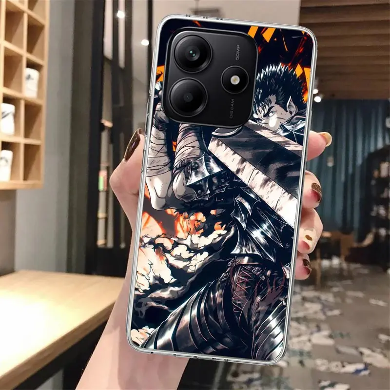 G-Guts b-bererks-funda de teléfono de silicona de Anime para Xiaomi Redmi Note 14 14S 13 12S 11 Pro Plus 11S 10 10S 11T 11E 4G 5G Soft Cove - imagen 5