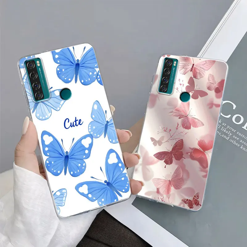 Para TCL 20 5G 20L Plus 20 SE 20R 5G 20AX 20S 20L funda para TCL 20Pro 5G 20B mármol claro suave funda de teléfono de silicona Fundas - imagen 4