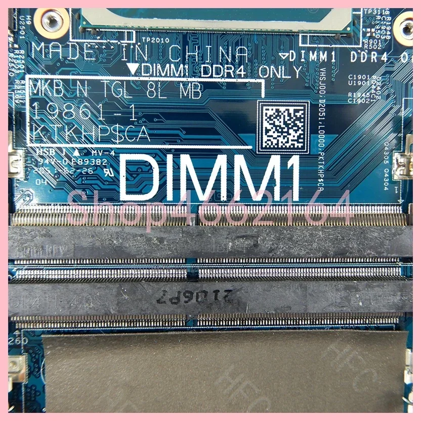 19861-1 con i7-1165G7 CPU MX330-V2G GPU placa base para DELL Vostro 5502 Inspiron 5502 5402 5409 placa base para ordenador portátil prueba de 100% OK - imagen 4