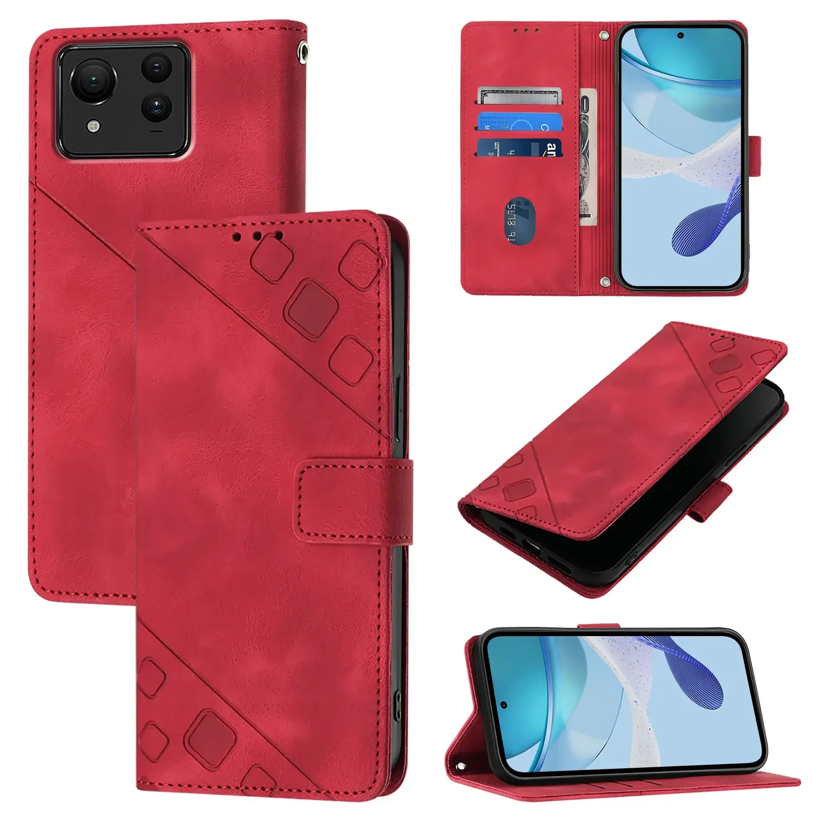 Funda de cuero PU con bolsillo para tarjetas para Asus Zenfone 11, funda de teléfono de protección Ultra completa para Asus
