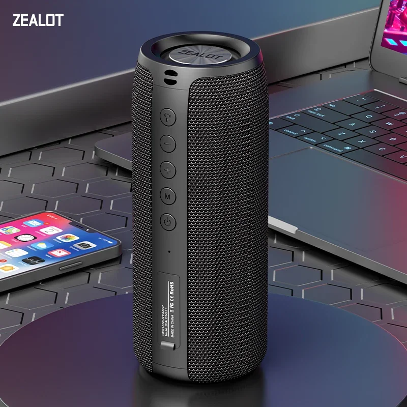 ZEALOT-S51 Altavoz Bluetooth impermeable con USB y TF - TWS Audio - imagen 5
