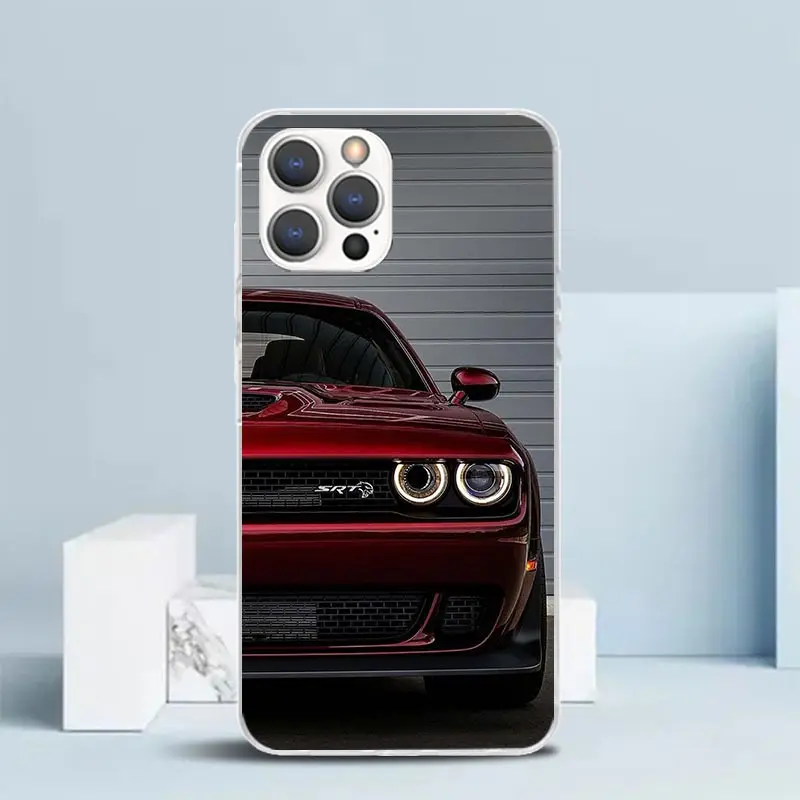 Funda de teléfono Challenger S-SRT de silicona para iPhone 17 16E 15 Pro Max 14 Plus 11 13 Mini 12 7 8 SE Air 17Pro - imagen 4